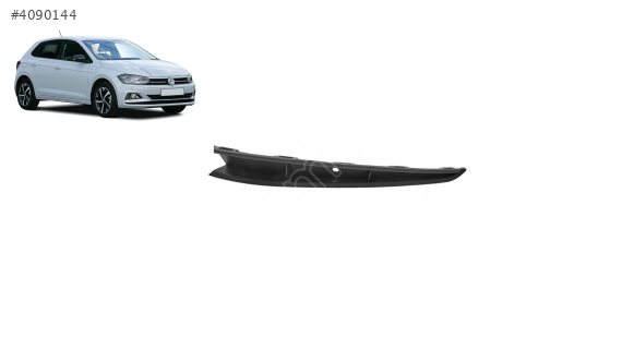 2G0853677B VW POLO ÖN TAMPON SÜS ÇİTASI KROMSUZ SOL