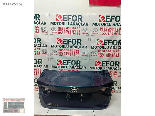 TOYOTA COROLLA BAGAJ KAPAĞI ORJİNAL YEDEK PARÇA 19-24