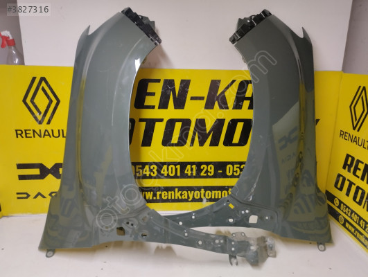 DACİA DUSTER 2018 SONRASI SAĞ SOL ÇAMURLUK HAKİ YEŞİL ORJ ÇIKMA