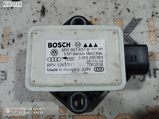 VW AUDİ A4 A5 Q5 ESP SENSÖRÜ BEYNİ 8R0 907 637 B 8R0907637B