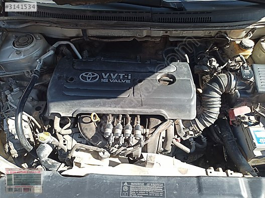 TOYOTA COROLLA 1.6 BENZİNLİ 3ZZ MOTOR ÇIKMA ORİJİNAL PARÇA
