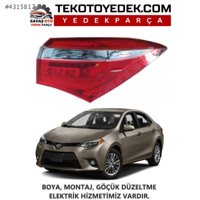 COROLLA ARKA DIŞ LEDSİZ STOP SAĞ SOL 2014 VE ÜZERİ / KAMPANYA