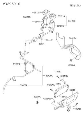 39420-2A200 VAKUM HORTUMU 03- GETZ