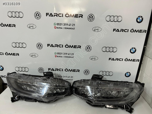 HONDA FC5 SAĞ SOL ÖN FAR SIFIR FULL LED