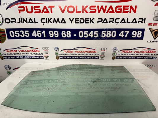 VOLKSWAGEN JETTA ÇIKMA ORJİNAL SOL ARKA KAPI CAMI