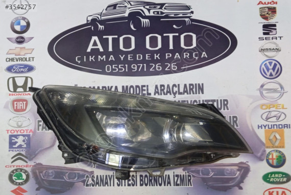 OPEL ASTRA J ORJİNAL ÇIKMA SAĞ FAR LEDLİ