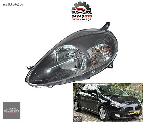 PUNTO ÖN FAR SAĞ SOL ELEKTRİKLİ SİYAH 2006 2007 2008 2009 2010