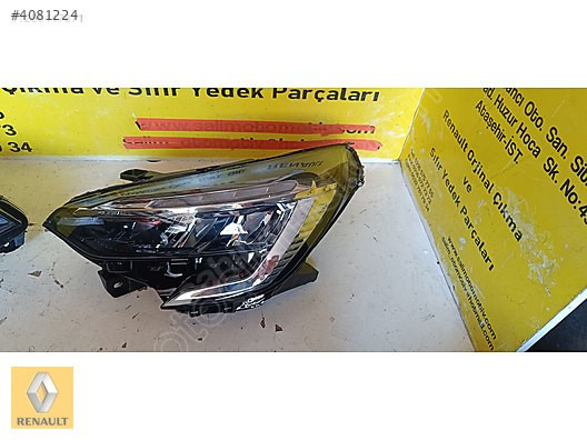 RENAULT CLİO 5 ÇIKMA ORJİNAL SOL FAR VE DİGER PARÇALARI