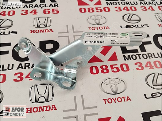 TOYOTA COROLLA SIFIR SOL MOTOR KAPUT MENTEŞE 02-06 53420-02041