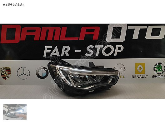 OPEL GRANDLAND X SAĞ FAR (LED'li) ÇIKMA ORJİNAL DAMLA OTO