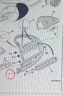 Citroen saxo Ön göğüs paneli 8203PL