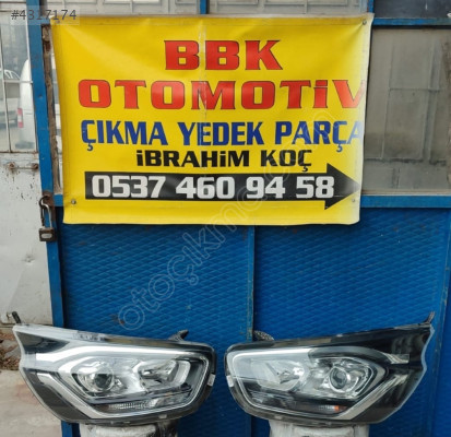 ford custom çıkma sağ-sol far LEDli mercekli