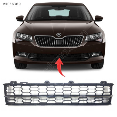 3V0853677 SKoda Super B 15-19 Ön Tampon Orta Izgara Krom Şerit