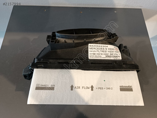 MERCEDES C W204 W207 W166 W212 W218 W221 W222 HAVA FİLTRESİ