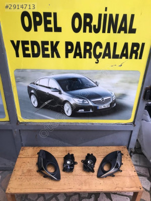 opel corsa d makyajlı kasa sağ sol sis farı ve çerçevesi takım