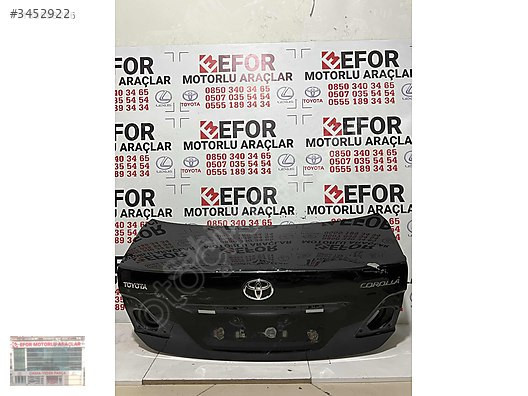 TOYOTA COROLLA BAGAJ KAPAĞI ÇIKMA ORJİNAL YEDEK PARÇA 07-10
