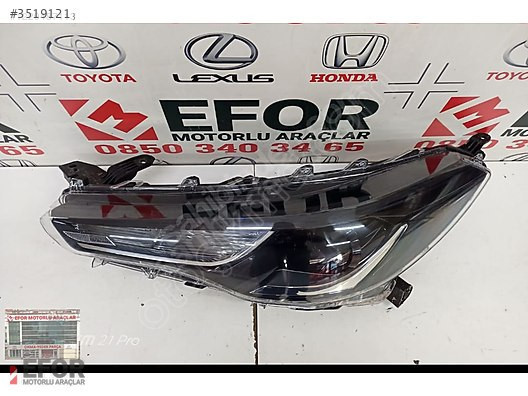 TOYOTA COROLLA CROSS SOL FAR ÇIKMA ORİJİNAL PARÇA 2023-2024