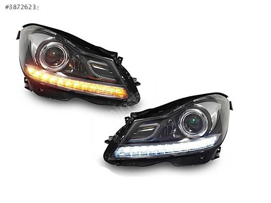 MERCEDES W204 C ÖN FAR SET HOLOJENİ-XENONA ÇEVİRME W204 2011