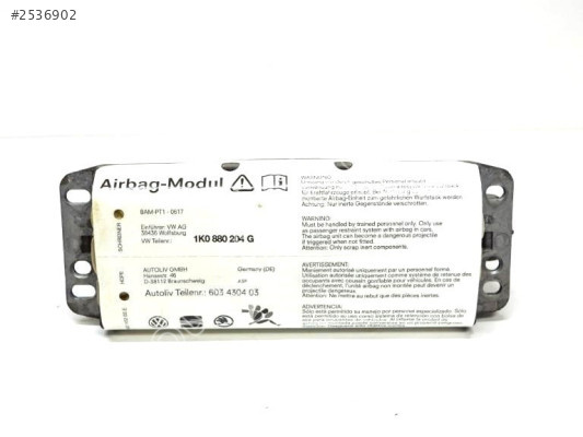 VW Golf Skoda Octavia Sağ Yolcu Airbag 1K0880204G Garantili