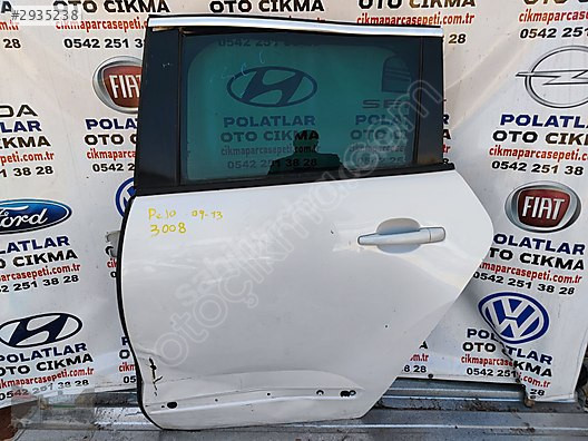 Peugeot 3008 sol arka kapı orijinal