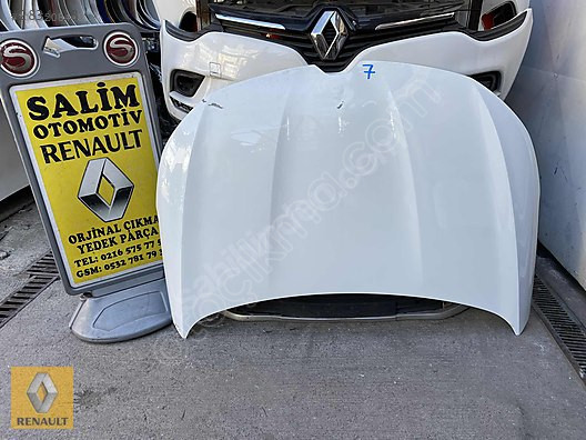 RENAULT MEGAN 4 ÇIKMA ORJİNAL BEYAZ KAPUT VE DİĞER PARÇALARI