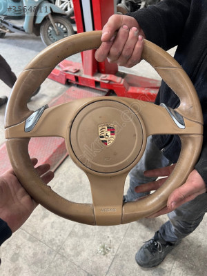 Porsche Panamera çıkma orjınal direksyon simiti