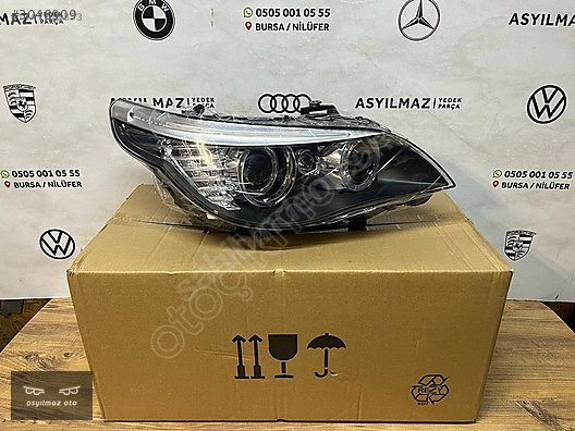 BMW 5 SERİSİ E60 LCİ SAĞ FAR XENON SIFIR BEYİNLİ 63127177752