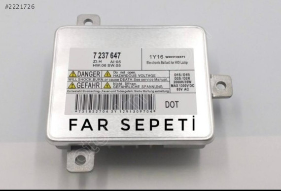BMW 5 SERİSİ F10 XENON FAR BEYNİ SIFIR 2009-2013 UYUMLU