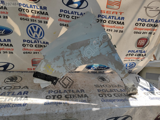 Dacia Dokker ön sol çamurluk Orjinal beyaz ğöçük hasarlı