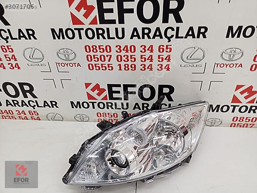 TOYOTA AURİS SIFIR SOL FAR 10-13 OEM NO: 81170-02540