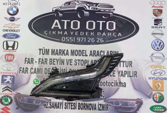 RENAULT MEGANE E TECH ORJİNAL ÇIKMA SOL GÜNDÜZ FARI 266053014r