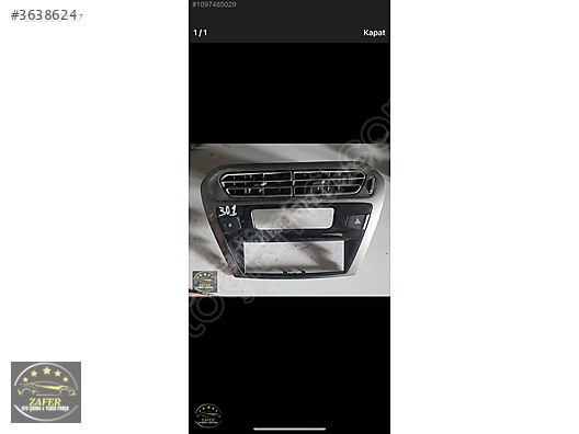 PEUGEOT 301 TORPİDO ORTA CERCEVE VE DİFİZÖRLER ZAFER OTO DAN