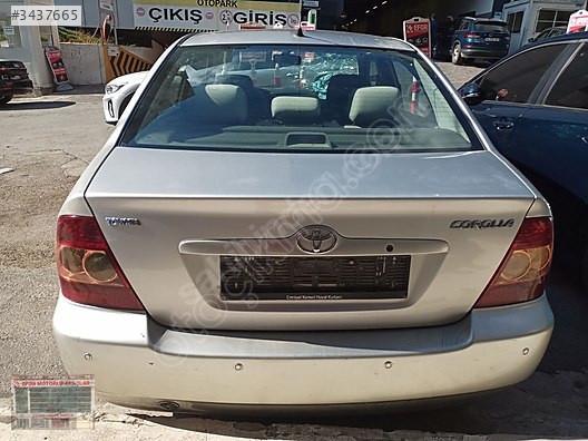 TOYOTA COROLLA SÖKME BAGAJ KAPAĞI ÇIKMA ORİJİNAL PARÇA 2002-2007