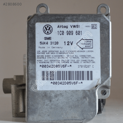 1C0909601 5WK43120 37010207C VOLKSWAGEN GOLF KONTROL ÜNİTESİ