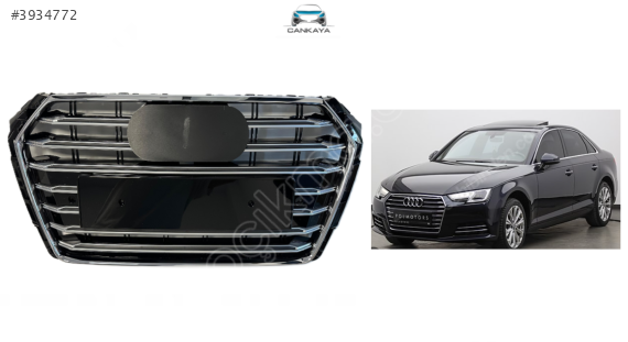 AUDİ A4 2017/2018/2019/2020/2021 KROM PARLAK ÖN PANJUR  SIFIR