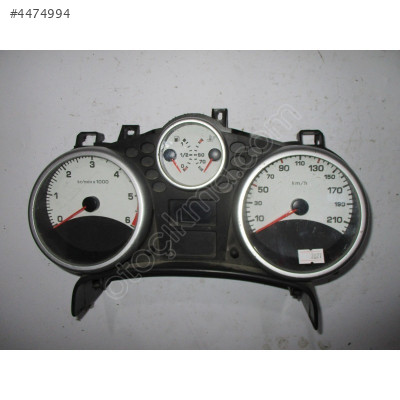 Peugeot 207 Dizel Kilometre Saati Gösterge Paneli 9666133180