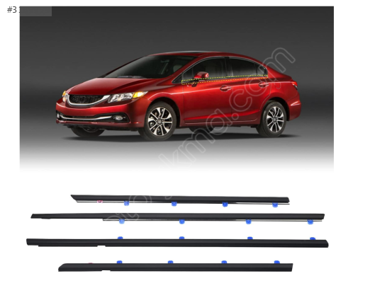 ÇITA CAM SIYIRICI FİTİL ÖN SOL DIŞ HONDA CIVIC 12-14 72450-TR0-A0