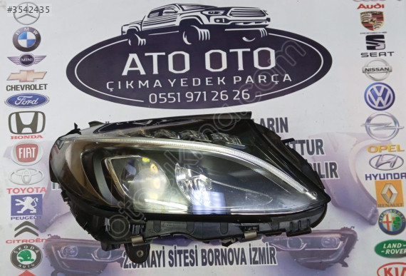 MERCEDES W205 ORJİNAL ÇIKMA SAĞ  FAR