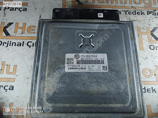 VW PASSAT 2.0 TDI MOTOR BEYNİ, 03G906018A , 03G 906 018 A
