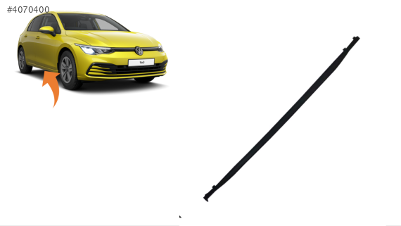 5H0853860C VW GOLF8 2020 MARŞPİYEL KAPLAMASI SAĞ ALT