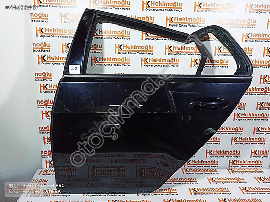 2012-2020 VW Golf 7 Siyah Sol Arka Kapı - Boyasız