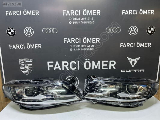 VOLKSWAGEN CC 2013-17 SAĞ-SOL TAKIM ÖN FAR SIFIR LEDLİ MERCEKLİ