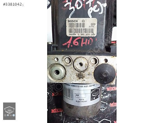 PEUGEOT 307 ABS BEYNİ 0265950084 0265225188