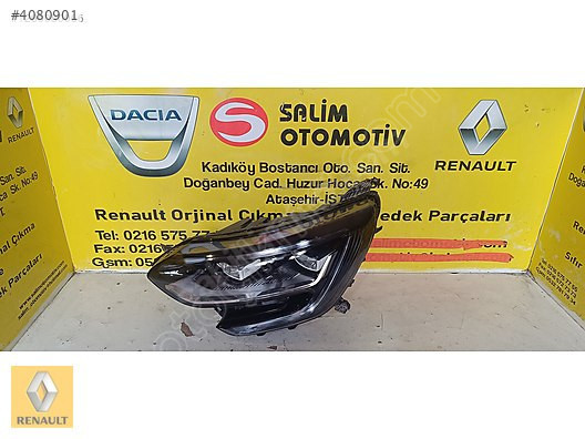 RENAULT MEGANE 4 İCON ÇIKMA ORJİNAL SOL FAR VE DİGER PARÇALARI