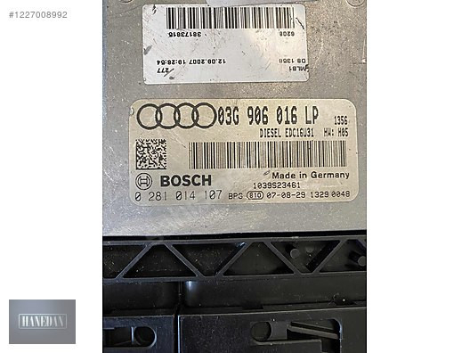 03G906016LP EDC16U31 AUDİ A4 1.9 TDİ MOTOR BEYNİ