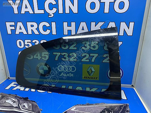 RENAULT CLİO 3 TEK KAPI ARKA CAM ÇIKMA ORJİNAL SAĞ SOL