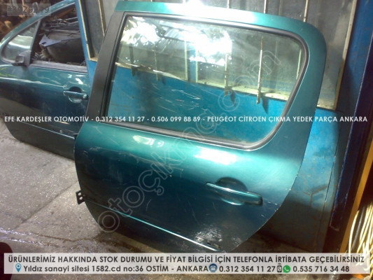 PEUGEOT 307 ÇIKMA SOL ARKA KAPI