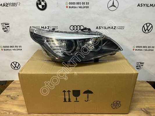 BMW 5 SERİSİ E60 LCİ SAĞ FAR XENON SIFIR BEYİNLİ 63127177752