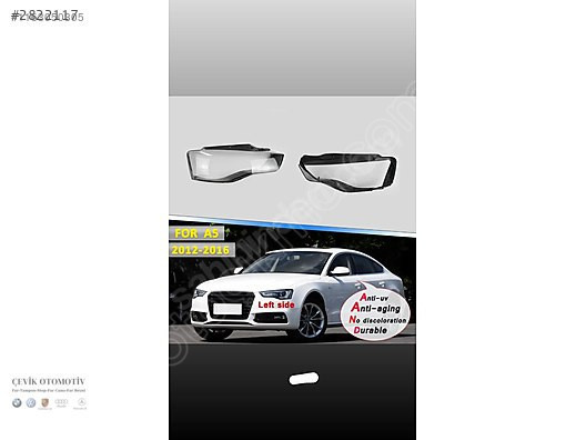 AUDİ A5 2012-2015 SAĞ SOL FAR CAMI