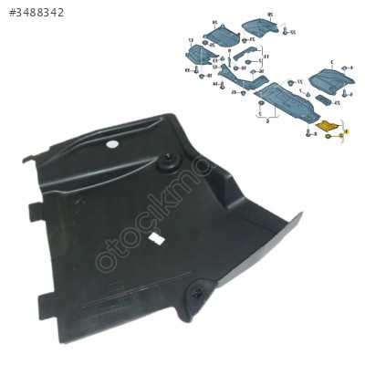 8W0825201 ALT TABAN KAPLAMASI ÖN L KÜÇÜK A4 2015>>